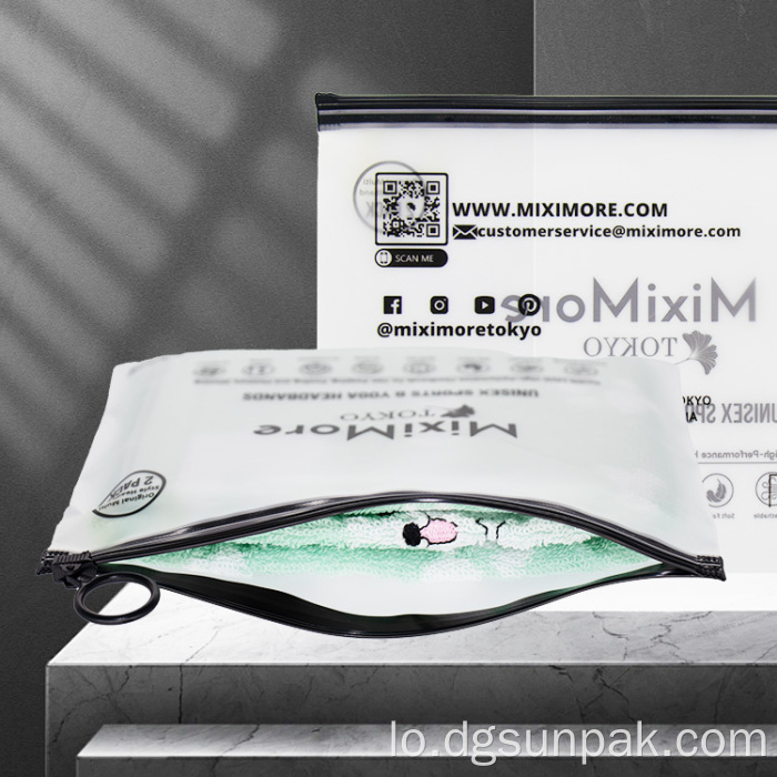 Biodegradable ECEREDED ECO FORSTED FORSTED PACK PACK ZIP ຖົງ